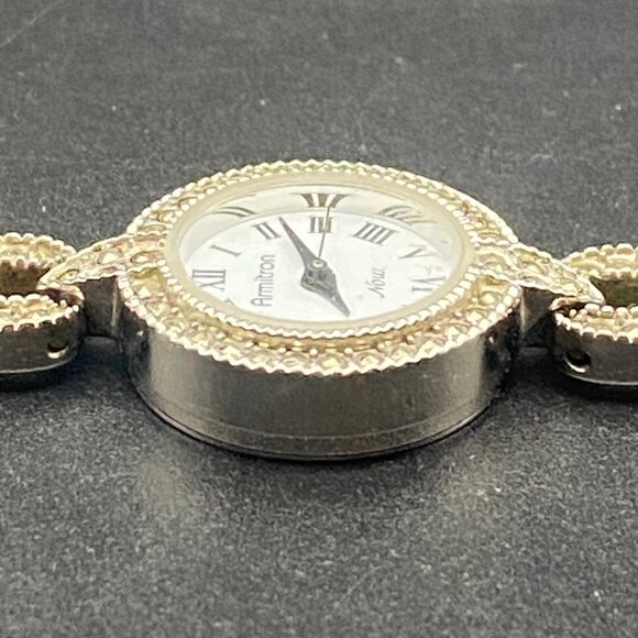 Armitron Now Womens Watch Marcasite Look Bracelet Silver-Tone New Battery Works - Picture 7 of 11